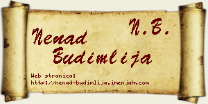 Nenad Budimlija vizit kartica